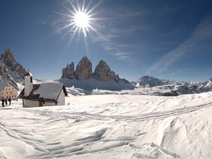 To the Drei Zinnen (Three Peaks) and the Drei Zinnen hut