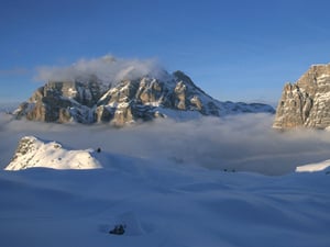 Schneeschuhwanderung im Grödner Tal