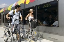 ... durch den Vinschgau auf dem Etschradweg
