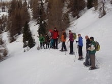 Camminata con le ciaspole da malga a malga